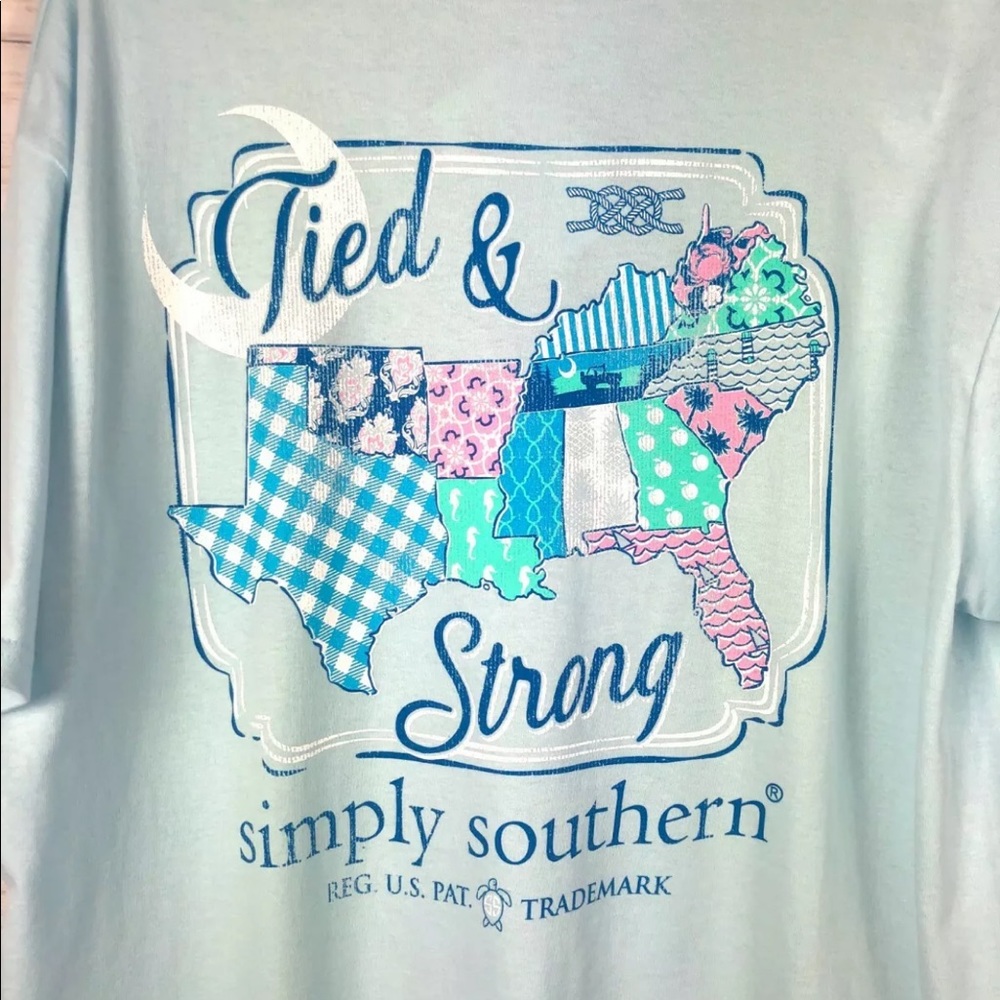 Simply Southern Tied & Strong Short Sleeve T-Shirt - Picture 2 of 4